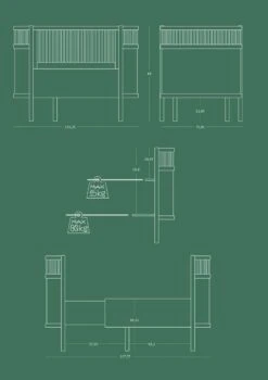 Sebra Ledikant Meegroeibed Baby & Junior -Winkel Voor Kinderwagens En Accessoires blueprint 6