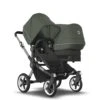 Bugaboo Donkey 5 Duo Graphite - Midnight Black - Forest Green