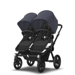 Bugaboo Donkey 5 Twin Black - Midnight Black - Stormy Blue -Winkel Voor Kinderwagens En Accessoires bugboo donkey 5 twin black midnight black stormy blue 3