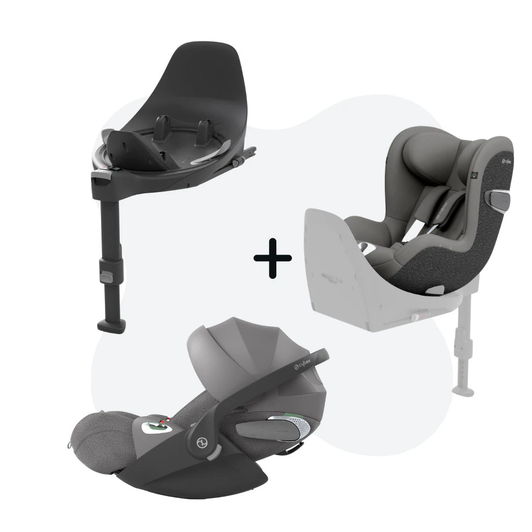 Cybex Cloud T + Sirona T + Base T Mirage Grey (Comfort) Package Deal Cybex Cloud T + Sirona T + Base T Mirage Grey (Comfort) Package Deal -Winkel Voor Kinderwagens En Accessoires cybex cloud t i size mirage grey base t sirona t package deal