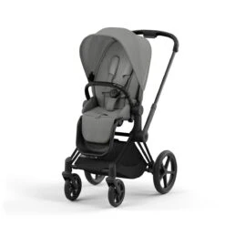 Cybex Priam 4 Travelsystem Mirage Grey -Winkel Voor Kinderwagens En Accessoires cybex priam frame matt black mirage grey 8 1