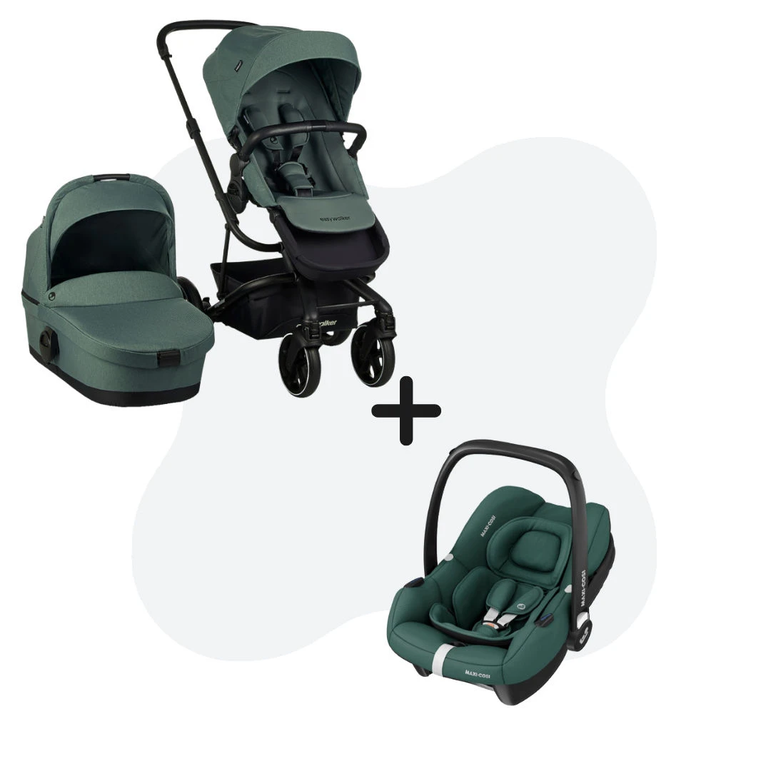 Easywalker Harvey 3 Forest Green + Maxi-Cosi Cabriofix I-Size Essential Green -Winkel Voor Kinderwagens En Accessoires easywalker harvey3 pakketdeal forest green maxi cosi cabriofix i size essential greem